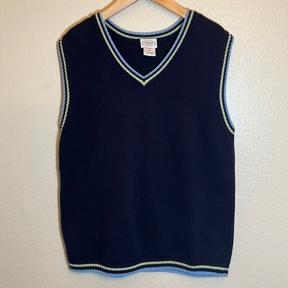 TALBOTS Knit Sweater Vest Boy Size 14 - Picture 1 of 10